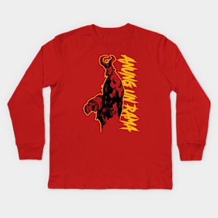 HELLBOY - ANUNG UN RAMA Kids Long Sleeve T-Shirt